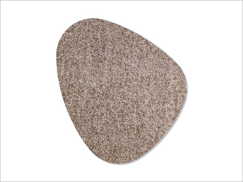 Keilbach Designprodukte Fußmatte kiesel 84 x75 cm, unregelmäßig, Höhe: 9 mm, 30°C waschbar, rutschfest, dünn, dichtgewoben, robust von Keilbach Designprodukte