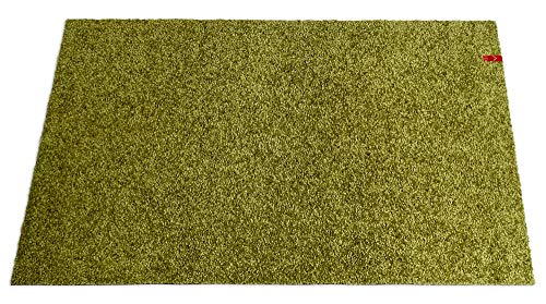 Keilbach 44162, Fußmatte bravo-grande.green, maschinenwaschbar, 147 x 87 cm, nur 9 mm dick, hochwertiger Flor, Grün, One Size von KEILBACH