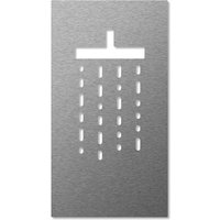 Keilbach Piktogramm, Symbol Dusche, Edelstahl, selbstklebend von Keilbach Designprodukte