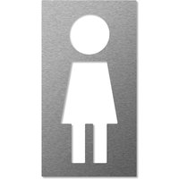 Keilbach Piktogramm, Symbol Frau, Edelstahl, selbstklebend von Keilbach Designprodukte