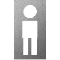 Keilbach Piktogramm, Symbol Mann, Edelstahl, selbstklebend von Keilbach Designprodukte