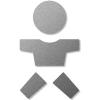 Keilbach Piktogramm, Symbol Wickelraum, Edelstahl, selbstklebend von Keilbach Designprodukte