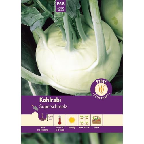 Pabst Keimkraft - Kohlrabi spät & großknollig Superschmelz Samen - 171235 von Keimkraft