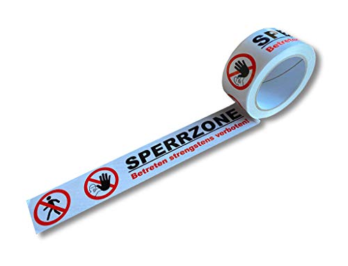 1 Rolle = 66 Meter Bodenmarkierungsband > SPERRZONE < Aufkleber Bodenband Klebeband Warnband Warnklebeband Bodenaufkleber Warnlinie Endlosband Fußbodenband klebend Fußbodenaufkleber weiss 1 Rolle = 66 Meter Bodenmarkierungsband > SPERRZONE < Aufkleber Bodenband Klebeband Warnband Warnklebeband Bodenaufkleber Warnlinie Endlosband Fußbodenband klebend Fußbodenaufkleber weiss von dm-folien gmbh