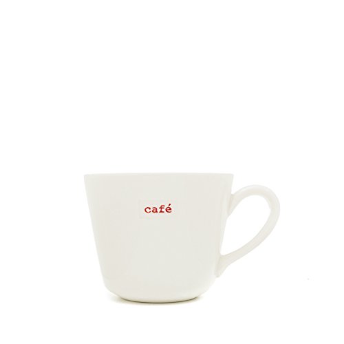 Keith Brymer Jones Word Range Espressotasse mit Schriftzug Café von Keith Brymer Jones