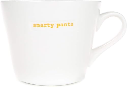 Keith Brymer Jones - Word Range – Standard-Keramiktasse – Smarty Pants – 350 ml – in Geschenkbox von Keith Brymer Jones