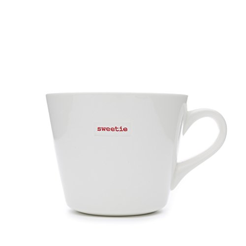 Keith Brymer Jones Word Range 'Sweetie' Bucket Becher, 0,35 L, weiß von Keith Brymer Jones