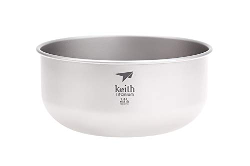 KEITH Titan Ti8701 Ultraleichte Salatschüssel, 1,8 l von Keith