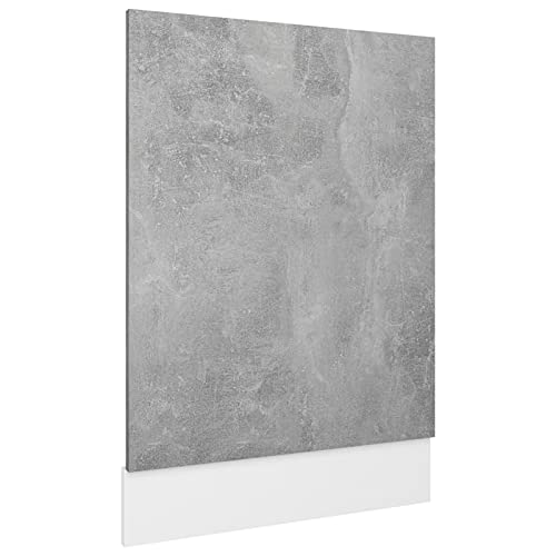 Keketa Geschirrspülerblende Geschirrspüler Frontblende Geschirrspülerfront Blende Spülmaschinen Frontblende Küchenschrank Blende für Küchenmöbel Betongrau 45x3x67 cm Holzwerkstoff von Keketa