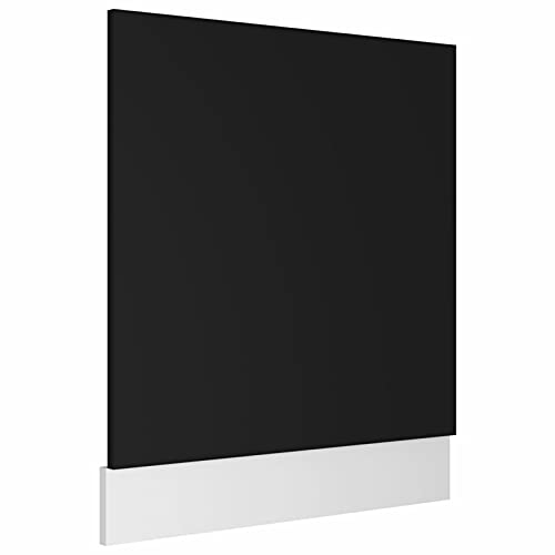 Keketa Geschirrspülerblende Geschirrspüler Frontblende Geschirrspülerfront Blende Spülmaschinen Frontblende Küchenschrank Blende für Küchenmöbel Schwarz 59,5x3x67 cm Holzwerkstoff von Keketa