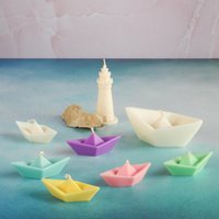 Kerzendeko Für Taufe, Kommunion, Konfirmation, Aus Rapswachs, Schiff in 2 Größen, Dekorative Maritime Kerzen, Bunte Farben Kerzendeko Für Taufe, Kommunion, Konfirmation, Aus Rapswachs, Schiff in 2 Größen, Dekorative Maritime Kerzen, Bunte Farben von KekuKerzenkunst