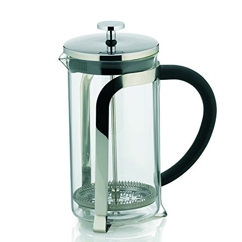 Kela 10852 Kaffeebereiter, 6 Tassen, 1,0 l, Glas/Edelstahl, Venecia von kela