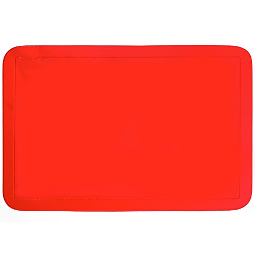 Kela Tisch-Set Uni 43,5x28,5cm aus PVC in rot, Polyester, 43.5 x 28.5 x 1 cm von kela