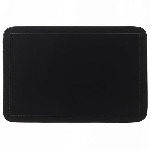 Kela Tisch-Set Uni 43,5x28,5cm aus PVC in schwarz, Polyester, 43.5 x 28.5 x 1 cm von kela