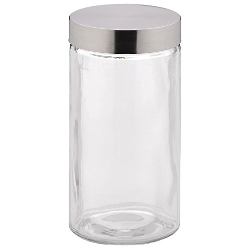 Kela 17868 Bera Frischhaltebox Glas/Edelstahl Transparent/Silber 11 x 11 x 22 cm 1,7 l von kela