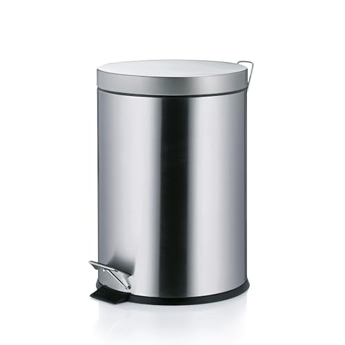 kela Kosmetikeimer 3l, Tretmülleimer MONACO, Edelstahl Badmülleimer mit Inneneimer und Tragehenkel, matt von kela
