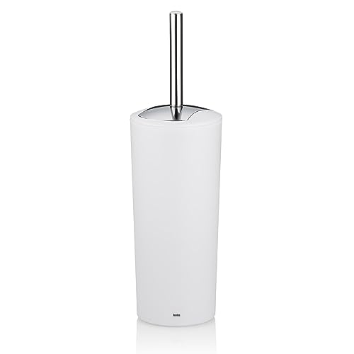 Kela Klobürste weiß matt mit Behälter 36,5 cm, Toilettenbürste MARTA mit wechselbarem Bürstenkopf, WC Bürstengarnitur, Kunststoff, 11 cm Kela Klobürste weiß matt mit Behälter 36,5 cm, Toilettenbürste MARTA mit wechselbarem Bürstenkopf, WC Bürstengarnitur, Kunststoff, 11 cm von kela