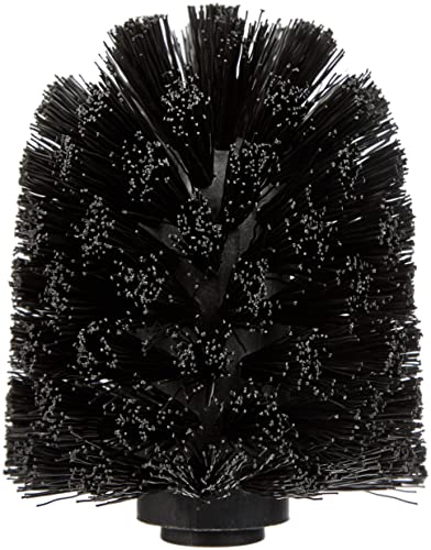 kela 18924 WC-Bürstenkopf Jay aus Kunststoff in schwarz, Plastik, 7.5 x 7.5 x 9 cm von kela