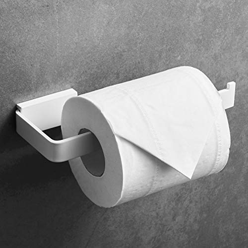 Toilettenpapierhalter Weiß WC Papierhalter Rollenhalter Klopapierhalter Wandmontage für Küche und Badzimmer von Kelelife