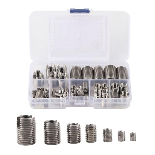Kelepu Helicoil Einsätze Set 50 Stück Edelstahl Helicoil Drahtgewinde Reparatur Hülsen Einsatz Sortiment Innengewindeverstärkung M3 M4 M5 M6 M8 M10 M12 Helicoil Set, Gewinde Reparatur Set Kelepu Helicoil Einsätze Set 50 Stück Edelstahl Helicoil Drahtgewinde Reparatur Hülsen Einsatz Sortiment Innengewindeverstärkung M3 M4 M5 M6 M8 M10 M12 Helicoil Set, Gewinde Reparatur Set von Kelepu