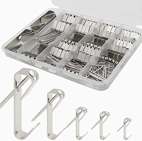 136 Stück Bilderaufhänger-Set, Metall-Bilderrahmen-Haken, Hängesortiment, Kit mit Nägeln, Heimdekorationen für Wand-Wandhaken 136 Stück Bilderaufhänger-Set, Metall-Bilderrahmen-Haken, Hängesortiment, Kit mit Nägeln, Heimdekorationen für Wand-Wandhaken von Kelisdi