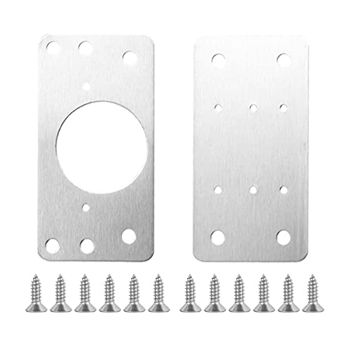 2 Stück Schrankscharnier Reparaturplatte mit Loch Montagehalterung zur Befestigung Holz Sofa Tisch Stuhl Bett Regal Möbel Schrank Tür Möbel Scharnier Reparaturplatte Halterungen Schmal Superior für 2 Stück Schrankscharnier Reparaturplatte mit Loch Montagehalterung zur Befestigung Holz Sofa Tisch Stuhl Bett Regal Möbel Schrank Tür Möbel Scharnier Reparaturplatte Halterungen Schmal Superior für von Kelisdi