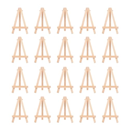20 Stück/Set kleine Staffeleien, Dreiecke, Staffeleien, Tisch, Holz, Bilderrahmen, Display für Hochzeit, Party, Dekoration 20 Stück/Set kleine Staffeleien, Dreiecke, Staffeleien, Tisch, Holz, Bilderrahmen, Display für Hochzeit, Party, Dekoration von Kelisdi