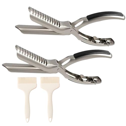 BBQ Rib Preps Tool With Comfortable Grip Metal Rib Preps Clamp Grilling Tool Rib Membrane Remover Tool Guide With Brush BBQ Rib Preps Tool With Comfortable Grip Metal Rib Preps Clamp Grilling Tool Rib Membrane Remover Tool Guide With Brush von Kelisdi