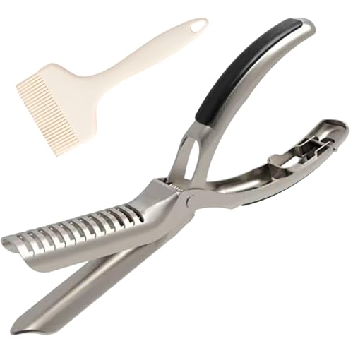BBQ Rib Preps Tool With Comfortable Grip Metal Rib Preps Clamp Grilling Tool Rib Membrane Remover Tool Guide With Brush BBQ Rib Preps Tool With Comfortable Grip Metal Rib Preps Clamp Grilling Tool Rib Membrane Remover Tool Guide With Brush von Kelisdi