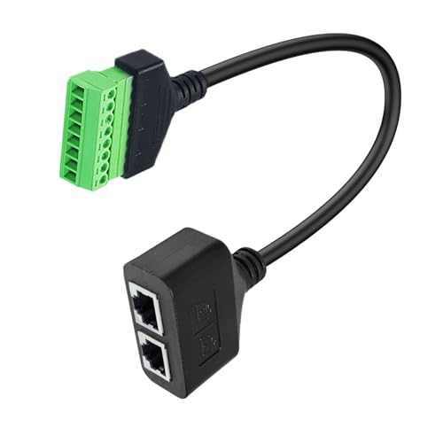 Flexibler RJ45 Cat6 8P8C auf 8-poliger Adapter, Haltbarkeit für effiziente Netzwerkerweiterung von Kelisdi