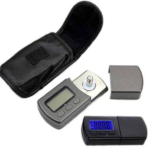 Force Digital Plattenspieler Force Scale Gauge Tester 0.01 LCD Hintergrundbeleuchtung Kartuschenwaage Messgerät für Tonarm Küchenwaage Wiederaufladbar Blau von Kelisdi
