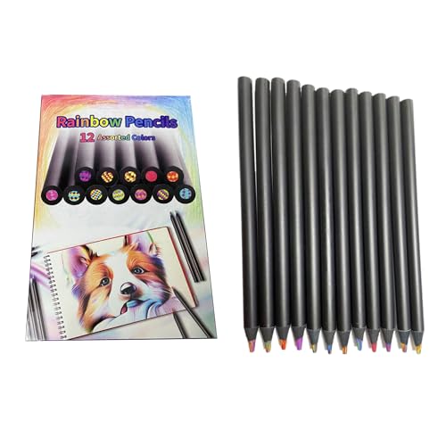 Kelisdi 12-teiliges Regenbogen-Buntstifte, Vorspitz, Buntstifte-Set für Künstler, Anfänger, Zeichnen, Malset für Kinder, Erwachsene, Künstler, Erwachsene Kelisdi 12-teiliges Regenbogen-Buntstifte, Vorspitz, Buntstifte-Set für Künstler, Anfänger, Zeichnen, Malset für Kinder, Erwachsene, Künstler, Erwachsene von Kelisdi
