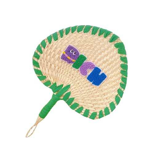 Kelisdi Handfächer mit Stickerei, bunt, Stroh, schnell kühlend, für Strand, Hochzeiten, Foto-Requisiten, Reisen, 2025, Foto-Requisiten, Fächer Kelisdi Handfächer mit Stickerei, bunt, Stroh, schnell kühlend, für Strand, Hochzeiten, Foto-Requisiten, Reisen, 2025, Foto-Requisiten, Fächer von Kelisdi