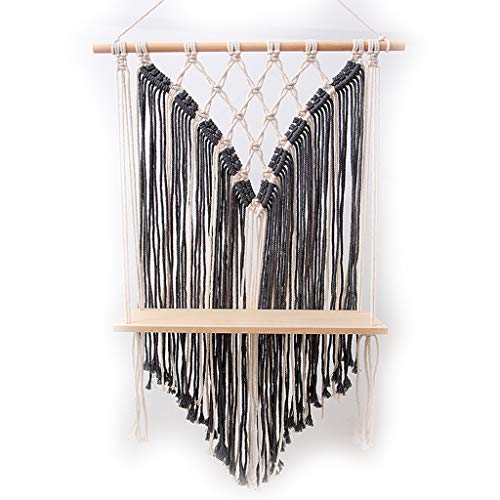 Kelisdi Handgewebtes Tapisserieregal Hängeregal Holzregale Hochzeitsfeier Heimdekoration Handgewebtes Wandregal Baumwollfaden Tapisserie Wandbehang für Schlafzimmer Natur Kelisdi Handgewebtes Tapisserieregal Hängeregal Holzregale Hochzeitsfeier Heimdekoration Handgewebtes Wandregal Baumwollfaden Tapisserie Wandbehang für Schlafzimmer Natur von Kelisdi