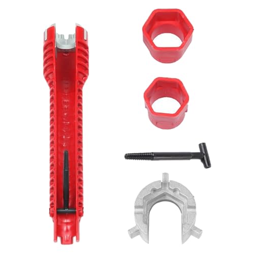 Kelisdi Kompaktes Sanitärwerkzeug, Spülbecken-Schraubenschlüssel für effiziente Reparaturen von Waschbecken und Armaturen, ergonomischer Griff, multifunktionaler Schraubenschlüssel von Kelisdi