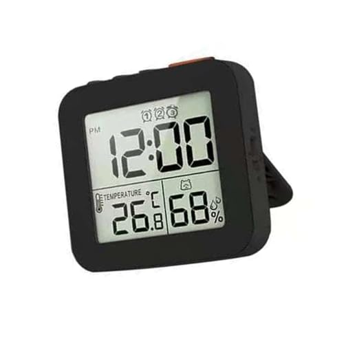 Kelisdi LCD-Wecker mit Hintergrundbeleuchtung, Schlummerfunktion, 3 Alarme, kompakt, zusammenklappbarer Ständer, genaue Temperatur- und Feuchtigkeitssensoren, LCD-Digitaluhr mit Hintergrundbeleuchtung Kelisdi LCD-Wecker mit Hintergrundbeleuchtung, Schlummerfunktion, 3 Alarme, kompakt, zusammenklappbarer Ständer, genaue Temperatur- und Feuchtigkeitssensoren, LCD-Digitaluhr mit Hintergrundbeleuchtung von Kelisdi