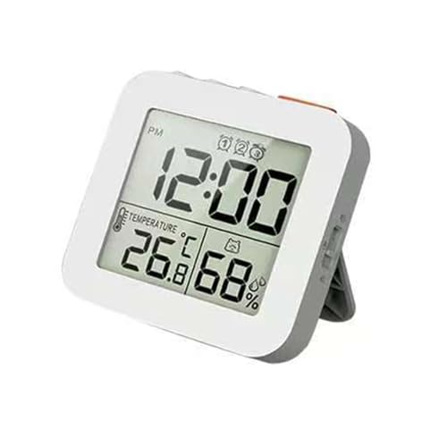 Kelisdi LCD-Wecker mit Hintergrundbeleuchtung, Schlummerfunktion, 3 Alarme, kompakt, zusammenklappbarer Ständer, genaue Temperatur- und Feuchtigkeitssensoren, LCD-Digitaluhr mit Hintergrundbeleuchtung Kelisdi LCD-Wecker mit Hintergrundbeleuchtung, Schlummerfunktion, 3 Alarme, kompakt, zusammenklappbarer Ständer, genaue Temperatur- und Feuchtigkeitssensoren, LCD-Digitaluhr mit Hintergrundbeleuchtung von Kelisdi