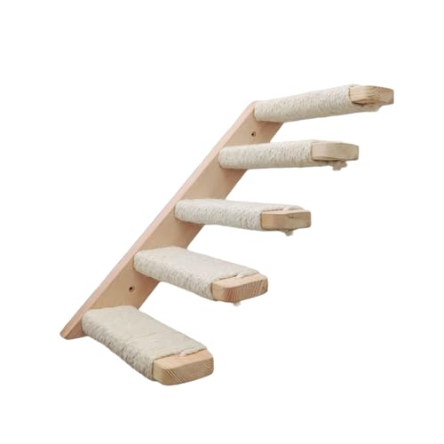 Kelisdi Robuste Hängematte aus Holz, für Katzen, Kletterregal, Möbel zum Klettern und Faulenzen, Haustier-Sprungplattform von Kelisdi