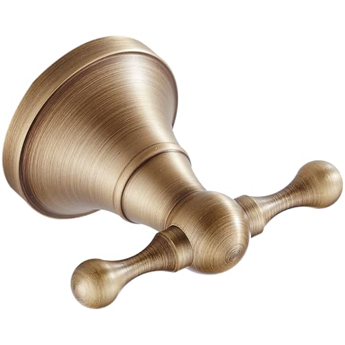 Kelisdi Wandmontierter Organizer-Haken mit Messing-Finish, Aufhängesysteme für Eingangsgarderobe, Metalljacken, Taschen, Kleiderhaken aus massivem Messing von Kelisdi