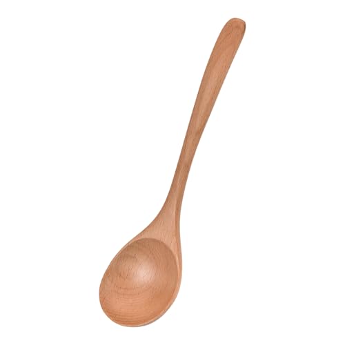 Suppenlöffel aus natürlichem Holz mit verlängertem Griff für den täglichen Gebrauch, japanisches Geschirr, Küchenlöffel für heiße Suppe von Kelisdi