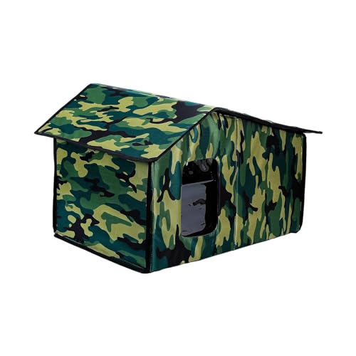 Unterschlupf Höhlenbett für Außenzelt Großes Haus für streunenden Hund Regendicht Tipi Streunhunde Hundehaus Kleine Hunde Outdoor von Kelisdi