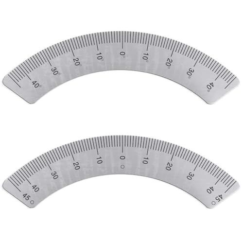 Winkelmesser Fräsmaschine Teilplatte Skala Lineal 45 Grad M1197 Messmesswerkzeuge Winkelmesser Goniometer Neigungsmesser Lineal Ausrichtungsschablone Digital Finder von Kelisdi