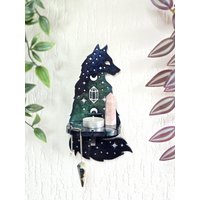 Magic Wolf Shelf Wikinger Kerzenständer, Spirituelles Wohndekor Magic Wolf Shelf Wikinger Kerzenständer, Spirituelles Wohndekor von KeliyasMagicShop