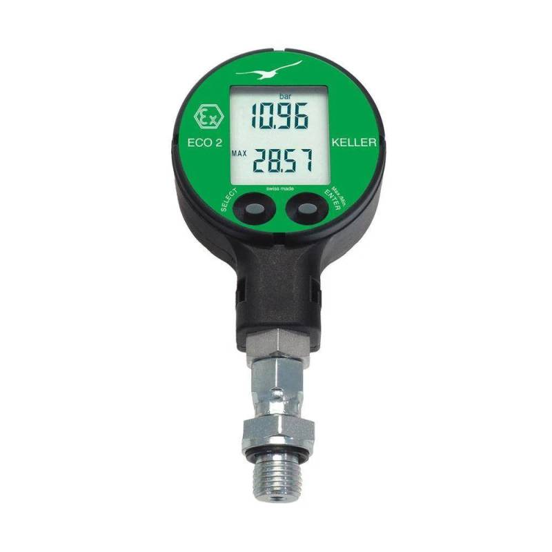 Keller Digitales Manometer Messgerät Eco2 Ei Ex Geschützt 30bar 10mbar 60bar B-Ware von Keller