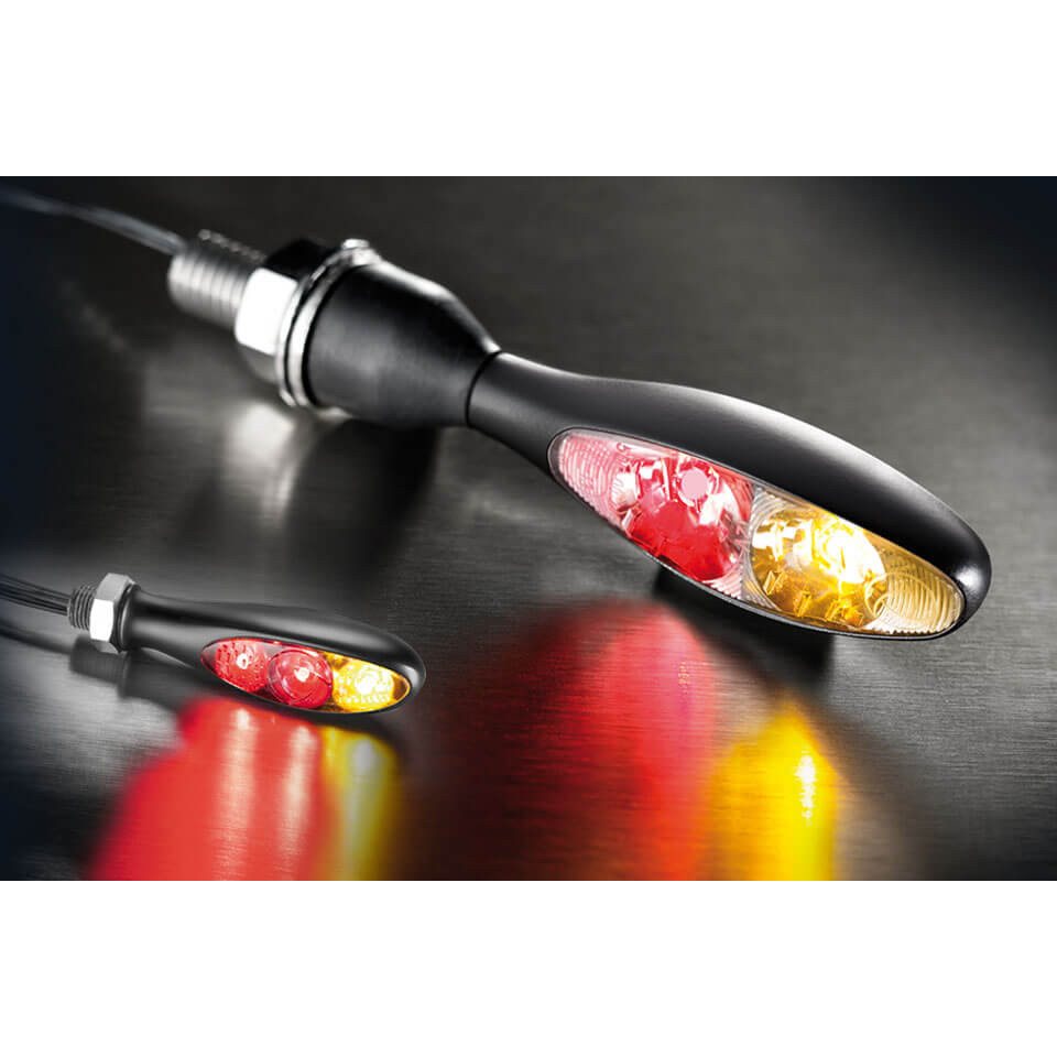 Kellermann Bremslicht Rück-, Bremslicht, Blinker Einheit Micro S DF Dark, schwarz, getönt von Kellermann