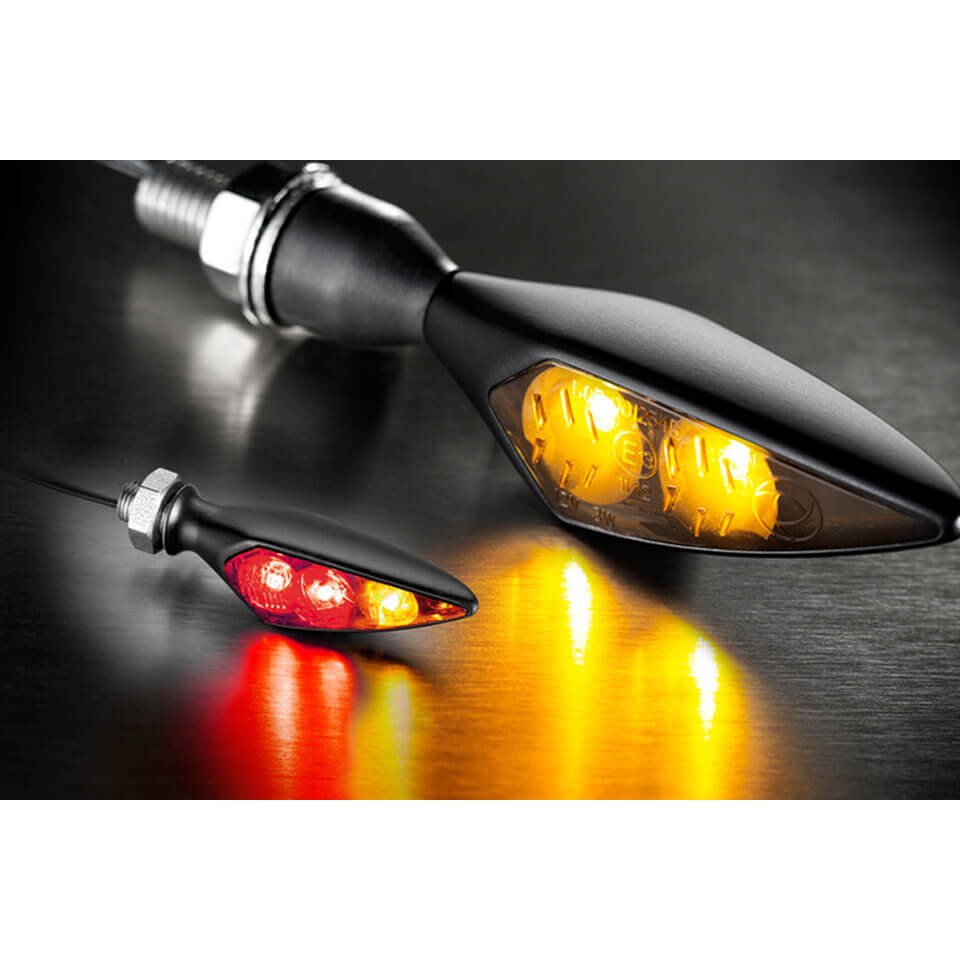 Kellermann Bremslicht Rück-, Bremslicht, Blinker Einheit Rhombus S DF Dark, HR, schwarz, ge von Kellermann
