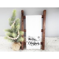 Frohe Kleine Weihnachten Mehl Sack Handtuch - Küchentuch - Geschirrtuch - Küchendekor - Weihnachtsdekor-Wohnkultur von KellieHCrafts