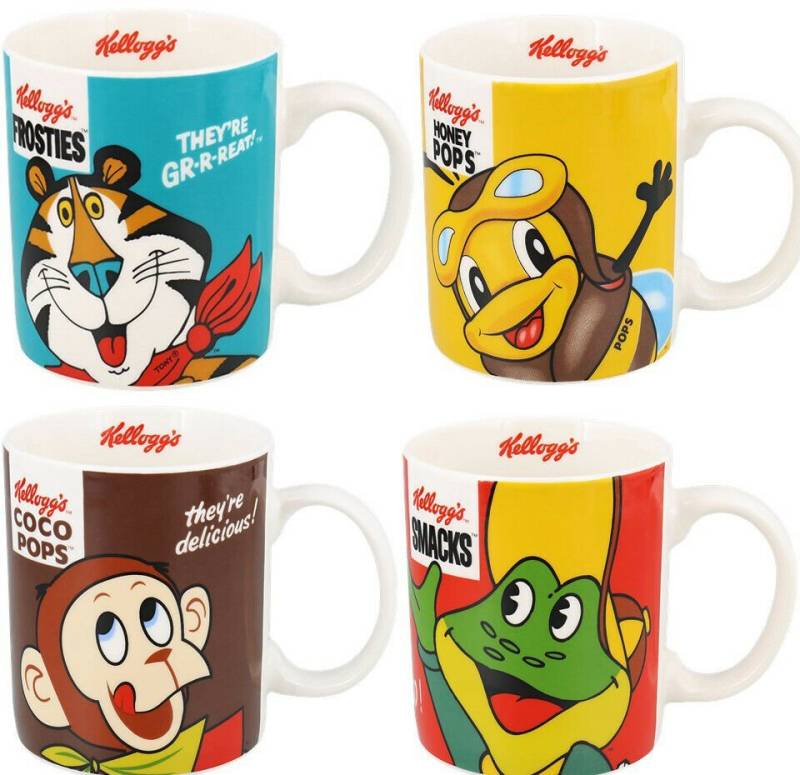 Kellogg's Tasse 4er Set Kellogg's Kaffeebecher FROSTIES SMACKS COCO POPS Vintage Mug Cup Tasse Kellogg's Tasse 4er Set Kellogg's Kaffeebecher FROSTIES SMACKS COCO POPS Vintage Mug Cup Tasse von Kellogg's