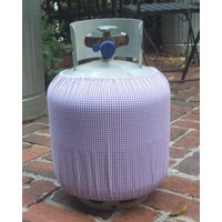 Lila Gingham Propan Tank Cover-Selbstgemacht Lila Gingham Propan Tank Cover-Selbstgemacht von KellyCrafts82
