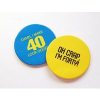 40. Geburtstag Untersetzer, Geburtstagsparty, Set Von Trinkuntersetzer, Vierzig, Geburtstag, Humor, Lustige Untersetzer | 5044D 40. Geburtstag Untersetzer, Geburtstagsparty, Set Von Trinkuntersetzer, Vierzig, Geburtstag, Humor, Lustige Untersetzer | 5044D von KellysMagnets
